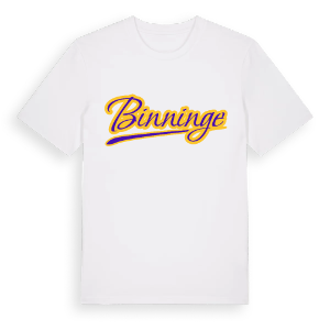 Binninge baseball t-shirt – ekologisk bomull t-shirt från Pinshirt