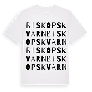 Biskopskvarn ordlek t-shirt – ekologisk bomull t-shirt från Pinshirt