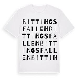 Bittingsfallen ordlek t-shirt – ekologisk bomull t-shirt från Pinshirt