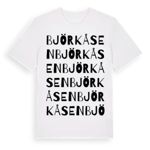 Björkåsen ordlek t-shirt – ekologisk bomull t-shirt från Pinshirt
