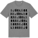 Mid Heather Gray t-shirt med Björkborn ordlek t-shirt