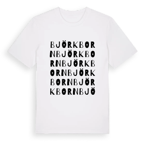 Björkborn ordlek t-shirt – ekologisk bomull t-shirt från PinShirt