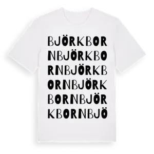 Björkborn ordlek t-shirt – ekologisk bomull t-shirt från Pinshirt