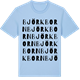 Blue Soul t-shirt med Björkborn ordlek t-shirt