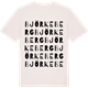 Vintage White t-shirt med Björkeberg ordlek t-shirt