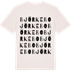 Vintage White t-shirt med Björkebo ordlek t-shirt
