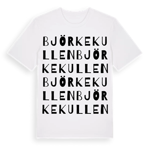 Björkekullen ordlek t-shirt – ekologisk bomull t-shirt från Pinshirt