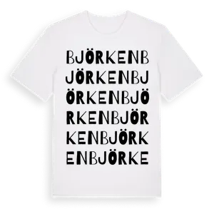 Björken ordlek t-shirt – ekologisk bomull t-shirt från Pinshirt