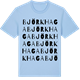 Blue Soul t-shirt med Björkhaga ordlek t-shirt