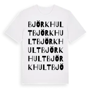 Björkhult ordlek t-shirt – ekologisk bomull t-shirt från Pinshirt