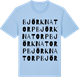 Blue Soul t-shirt med Björknatorp ordlek t-shirt
