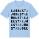 Blue Soul t-shirt med Björksta ordlek t-shirt