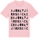Pink Cotton t-shirt med Björktjärnsbäcken ordlek t-shirt