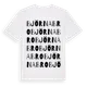 White t-shirt med Björnabro ordlek t-shirt