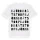 White t-shirt med Björnbråtstorp ordlek t-shirt