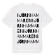 White t-shirt med Björnhammaren ordlek t-shirt
