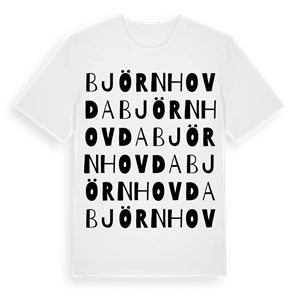 Björnhovda ordlek t-shirt – ekologisk bomull t-shirt från Pinshirt