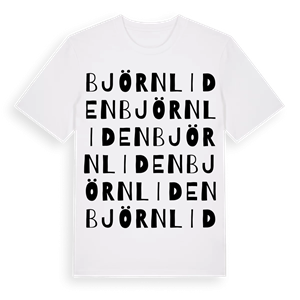 Björnliden ordlek t-shirt – ekologisk bomull t-shirt från PinShirt