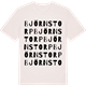 Vintage White t-shirt med Björnstorp ordlek t-shirt