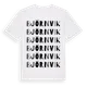 White t-shirt med Björnvik ordlek t-shirt