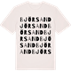 Vintage White t-shirt med Björsand ordlek t-shirt
