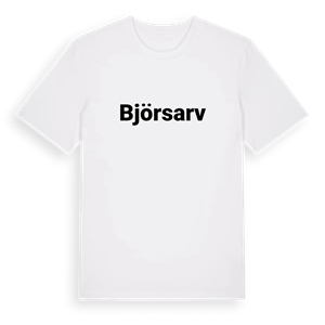 Björsarv fetstil t-shirt – ekologisk bomull t-shirt från Pinshirt
