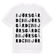 White t-shirt med Björsgården ordlek t-shirt