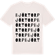 Vintage White t-shirt med Björtorp ordlek t-shirt