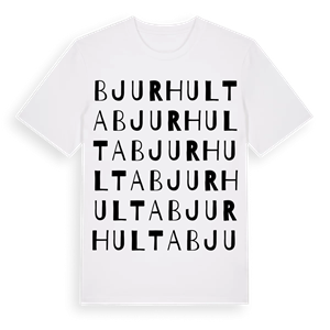 Bjurhulta ordlek t-shirt – ekologisk bomull t-shirt från Pinshirt