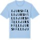 Blue Soul t-shirt med Bjurshäll ordlek t-shirt