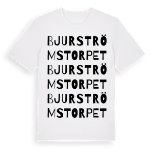 Bjurströmstorpet ordlek t-shirt – ekologisk bomull t-shirt från Pinshirt