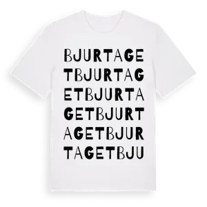 Bjurtaget ordlek t-shirt – ekologisk bomull t-shirt från Pinshirt