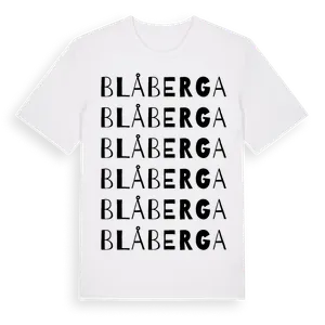 Blåberga ordlek t-shirt – ekologisk bomull t-shirt från Pinshirt