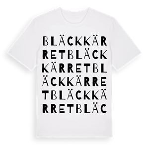 Bläckkärret ordlek t-shirt – ekologisk bomull t-shirt från Pinshirt