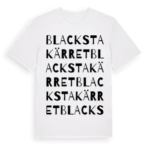 Blackstakärret ordlek t-shirt – ekologisk bomull t-shirt från Pinshirt