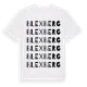 White t-shirt med Blexberg ordlek t-shirt