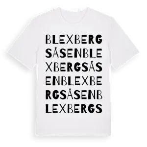 Blexbergsåsen ordlek t-shirt – ekologisk bomull t-shirt från Pinshirt