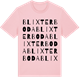 Pink Cotton t-shirt med Blixterboda ordlek t-shirt