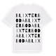 White t-shirt med Blixterboda ordlek t-shirt