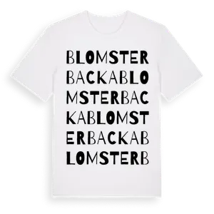 Blomsterbacka ordlek t-shirt – ekologisk bomull t-shirt från Pinshirt