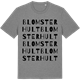 Mid Heather Gray t-shirt med Blomsterhult ordlek t-shirt