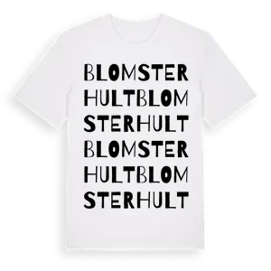 Blomsterhult ordlek t-shirt – ekologisk bomull t-shirt från Pinshirt