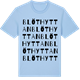 Blue Soul t-shirt med Blöthyttan ordlek t-shirt