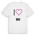 Jag älskar Bo t-shirt stort tryck