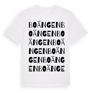 Boängen ordlek t-shirt – ekologisk bomull t-shirt från Pinshirt
