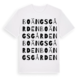 Boängsgården ordlek t-shirt – ekologisk bomull t-shirt från Pinshirt