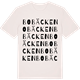 Vintage White t-shirt med Bobäcken ordlek t-shirt