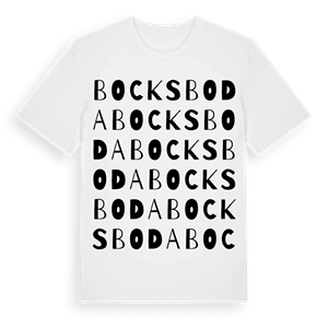 Bocksboda ordlek t-shirt – ekologisk bomull t-shirt från Pinshirt