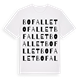 White t-shirt med Bofallet ordlek t-shirt