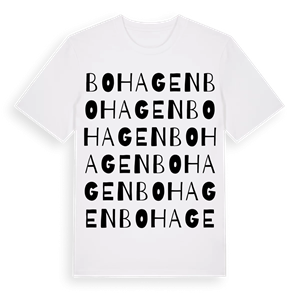 Bohagen ordlek t-shirt – ekologisk bomull t-shirt från Pinshirt